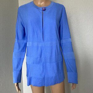 Exclusively Misook Periwinkle Jacket Petite Extra Large XL